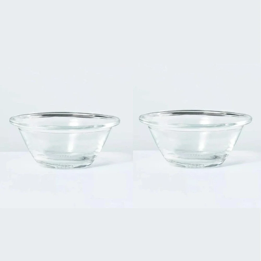 6oz Mini Glass Prep Bowl Clear Set of 2 - Hearth & Hand Magnolia, Target